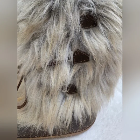 Last Day Sale🔥Brown Fury Fashion Boots winter, Made in Romania Sz US 9 woman - Picture 4 of 11